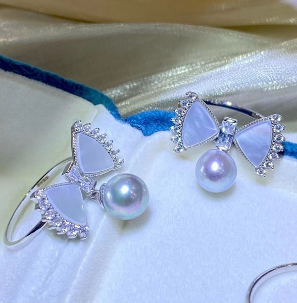 23031503 diaomondbox jewelry ring 7-8mm akoya grey silver pearl mother of pearl bowknot white gold plated sterling 925 silver rhinestone zir, Golden;silver
23031503 diaomondbox jewelry ring 7-8mm akoya grey silver pearl mother of pearl bowknot white gold plated sterling 925 silver rhinestone zir, Golden;silver