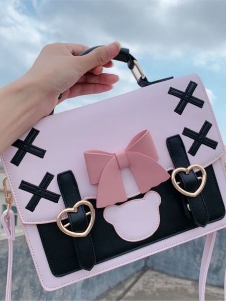 school bags herstory women jk handbags female pink messenger crossbody lolita kawaii shoulder bag harajuku designer japanese 230320
school bags herstory women jk handbags female pink messenger crossbody lolita kawaii shoulder bag harajuku designer japanese 230320