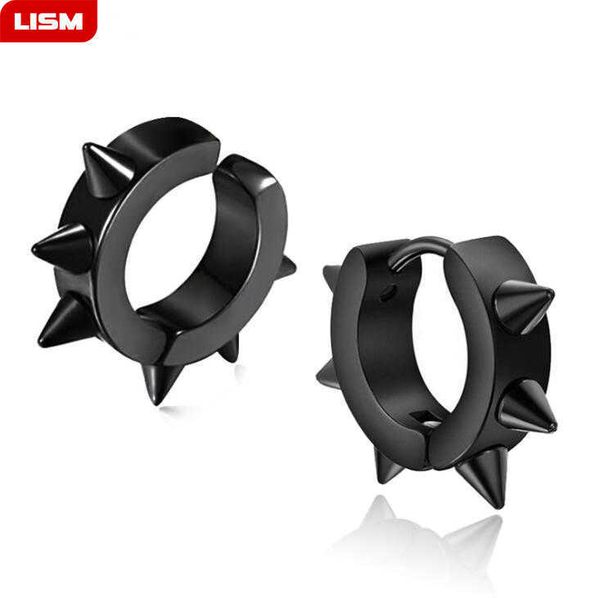 luxury ornaments1 pieces punk mens six thorn titanium steel ear clip non piercing earrings taper hoop spike, Silver
luxury ornaments1 pieces punk mens six thorn titanium steel ear clip non piercing earrings taper hoop spike, Silver