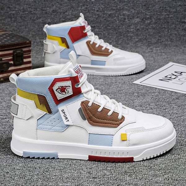 fashion mens vulcanized colorful high sneakers men hip hop streetwear casual sneakers comfortable sport men footwear, Black
fashion mens vulcanized colorful high sneakers men hip hop streetwear casual sneakers comfortable sport men footwear, Black