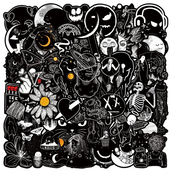50pcs black and white gothic graffiti stickers for diy luggage lapskateboard motorcycle bicycle stickers l50-415
50pcs black and white gothic graffiti stickers for diy luggage lapskateboard motorcycle bicycle stickers l50-415
