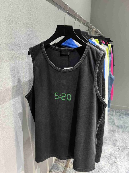 plush t shirt designer luxury coats balciga paris edition b clock glow print sleeveless sports tank sweetheart sleeve cut, Black
plush t shirt designer luxury coats balciga paris edition b clock glow print sleeveless sports tank sweetheart sleeve cut, Black