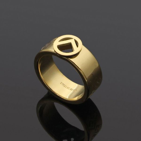 fashion women designer ring titanium steel luxury brand couple rings printed, Silver
fashion women designer ring titanium steel luxury brand couple rings printed, Silver