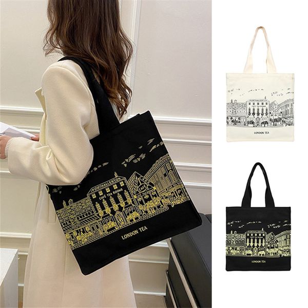 shopping bag canvas shoulder london tea daily s students book cotton cloth handbags large capacity tote for girls 230321
shopping bag canvas shoulder london tea daily s students book cotton cloth handbags large capacity tote for girls 230321