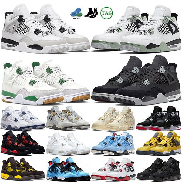 with box with box 4s basketball shoes women men 4 military black cat oreo fire red thunder sail pn dust cool greys seafoam cactus jack canva
with box with box 4s basketball shoes women men 4 military black cat oreo fire red thunder sail pn dust cool greys seafoam cactus jack canva