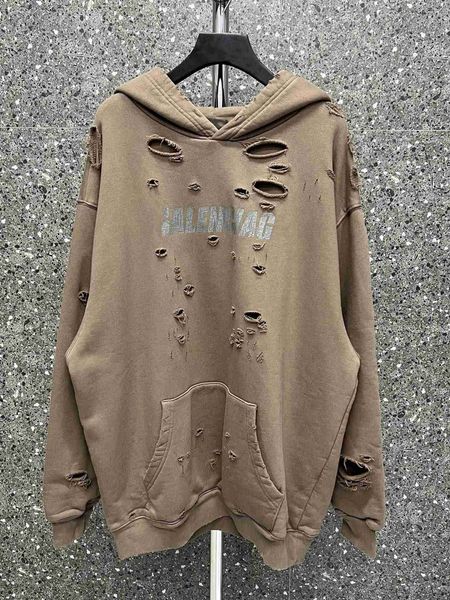 plush t shirt designer luxury coats balciga defined version b's paris broken letter knife cut worn out plush loose autumn and winter ho, Black
plush t shirt designer luxury coats balciga defined version b's paris broken letter knife cut worn out plush loose autumn and winter ho, Black