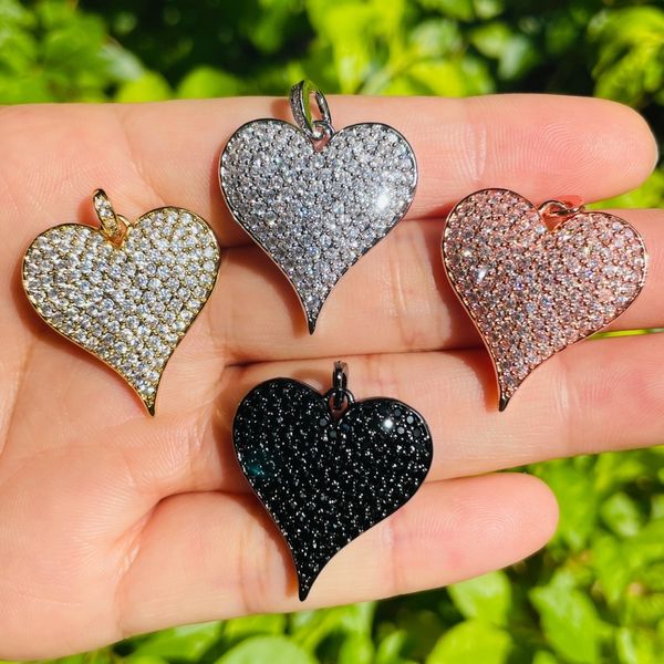 charms 5pcs cubic zirconia paved heart pendant for women bracelet necklace bangle making gold plated handcraft jewelry accessory 230320, Bronze;silver
charms 5pcs cubic zirconia paved heart pendant for women bracelet necklace bangle making gold plated handcraft jewelry accessory 230320, Bronze;silver
