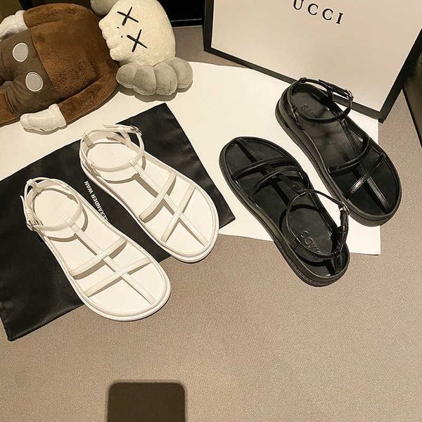 sandals concise narrow band gladiator sandals women 2021 summer beach shoes woman slippers cut out sandales femme buckle strap sandalias g23, Black
sandals concise narrow band gladiator sandals women 2021 summer beach shoes woman slippers cut out sandales femme buckle strap sandalias g23, Black