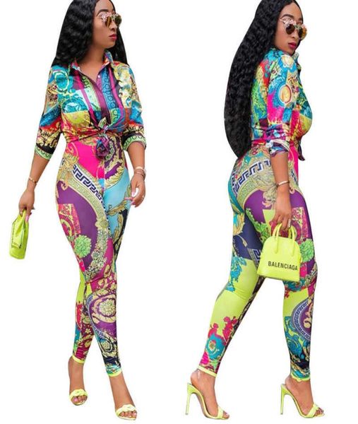 j1919 colorful print casual shirt sweatpants women clothing fashion twopiece set6548193, White
j1919 colorful print casual shirt sweatpants women clothing fashion twopiece set6548193, White