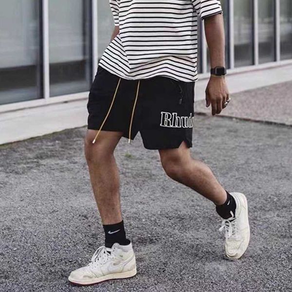 men's pants ins fashion brand rhude new york limited letter side print drawcord sports shorts men's casual beach capris, Black
men's pants ins fashion brand rhude new york limited letter side print drawcord sports shorts men's casual beach capris, Black