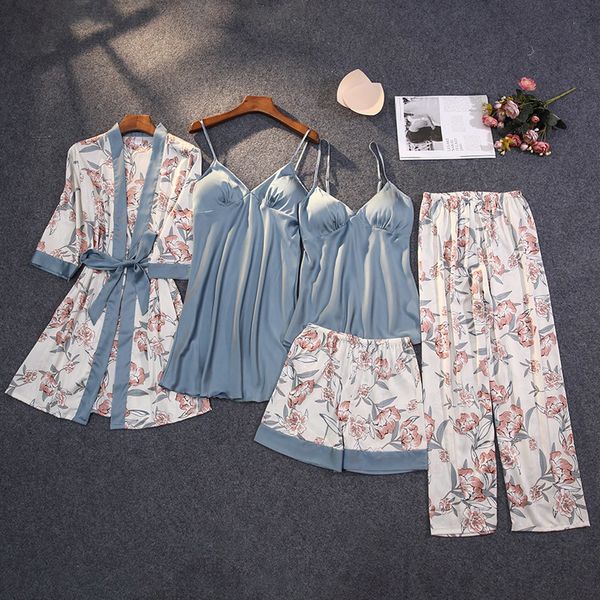 women's sleepwear winter autumn women satin pyjama set silk pajamas sleepwear night suits soft nightwear home clothes with chest pads 2, Black;red
women's sleepwear winter autumn women satin pyjama set silk pajamas sleepwear night suits soft nightwear home clothes with chest pads 2, Black;red