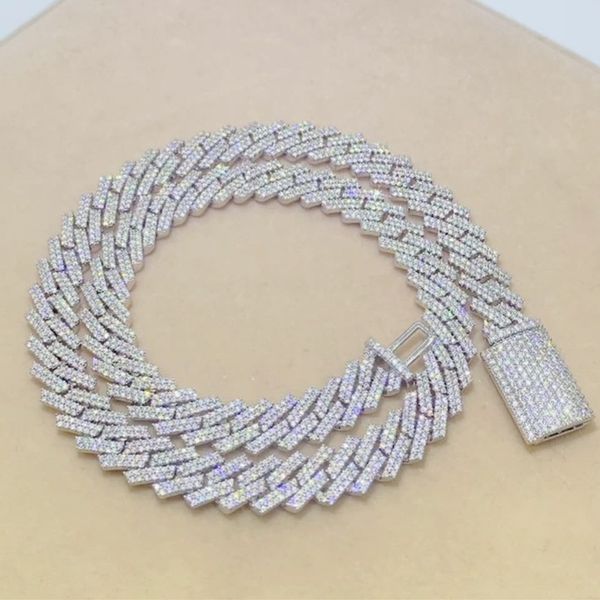 trendy 10mm 18-24inch 925 sterling silver bling moissanite diamond miami cuban chain necklace bracelet for women/men
trendy 10mm 18-24inch 925 sterling silver bling moissanite diamond miami cuban chain necklace bracelet for women/men