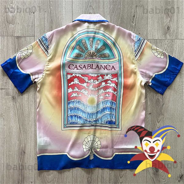 men's casual shirts 2023ss hawaiian casablanca shirt men women 1 1 color tie dyeing sunrise silk shirts t230321, White;black
men's casual shirts 2023ss hawaiian casablanca shirt men women 1 1 color tie dyeing sunrise silk shirts t230321, White;black