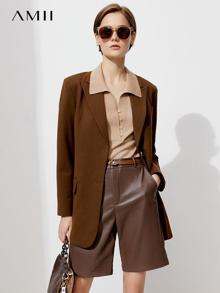 women's suits blazers amii minimalism blazer women 2023 spring allmatch solid elegant single breasted slash neck office lady clothing c, White;black
women's suits blazers amii minimalism blazer women 2023 spring allmatch solid elegant single breasted slash neck office lady clothing c, White;black