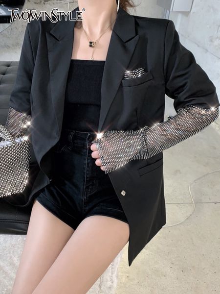 women's suits blazers twotyle high street spring blazer for women notched collar long sleeve solid minimalist female fashion clothing 2, White;black
women's suits blazers twotyle high street spring blazer for women notched collar long sleeve solid minimalist female fashion clothing 2, White;black