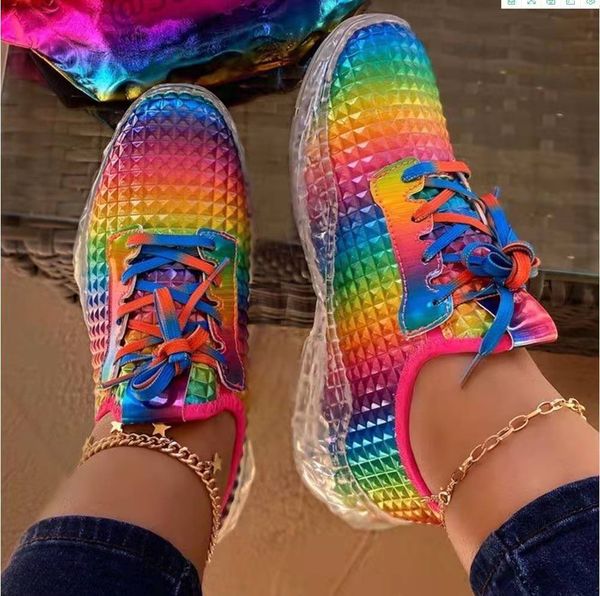 dress shoes women s rainbow color sports wedge heel vulcanized breathable comfortable casual ladies 230321, Black
dress shoes women s rainbow color sports wedge heel vulcanized breathable comfortable casual ladies 230321, Black