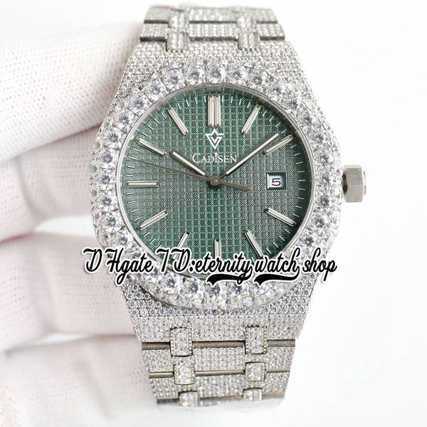 bzf sf15510 japan m8215 automatic mens watch iced out big diamond bezel green texture dial stick markers stainless steel diamonds bracelet e, Slivery;brown
bzf sf15510 japan m8215 automatic mens watch iced out big diamond bezel green texture dial stick markers stainless steel diamonds bracelet e, Slivery;brown