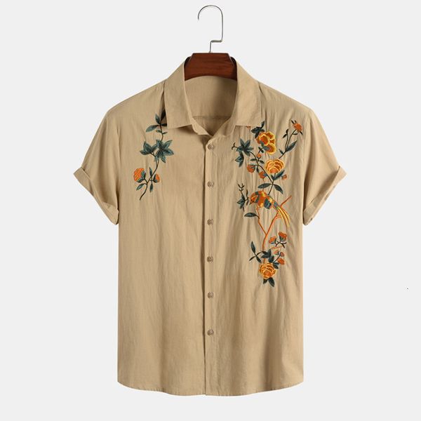 men's casual shirts mens shirts summer short sleeve men's embroidered loose shirt casual fashion lapel men's clothing 230321, White;black
men's casual shirts mens shirts summer short sleeve men's embroidered loose shirt casual fashion lapel men's clothing 230321, White;black