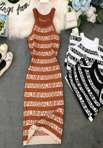 neploe knitted letter print women dresses summer halter sleeveless camis vestidos slim waist bodycon dress 44319 q0014170742, Black;gray
neploe knitted letter print women dresses summer halter sleeveless camis vestidos slim waist bodycon dress 44319 q0014170742, Black;gray