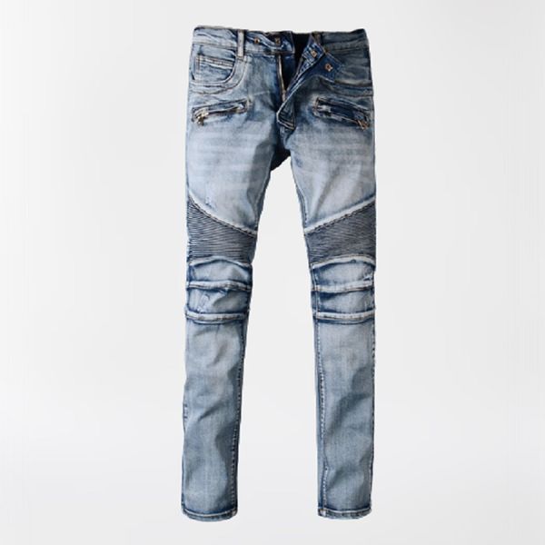 mens jeans designer jeans for mens am fashion brand stereoscopic cuting motorcycle pants vintage multi pockets slim fit elastic wrinkled pat, Blue
mens jeans designer jeans for mens am fashion brand stereoscopic cuting motorcycle pants vintage multi pockets slim fit elastic wrinkled pat, Blue