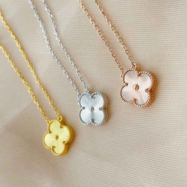 pendant necklaces strands strings s925 sterling silver fanjia laser fourleaf necklace delicate net red light luxury classic versatile person
pendant necklaces strands strings s925 sterling silver fanjia laser fourleaf necklace delicate net red light luxury classic versatile person