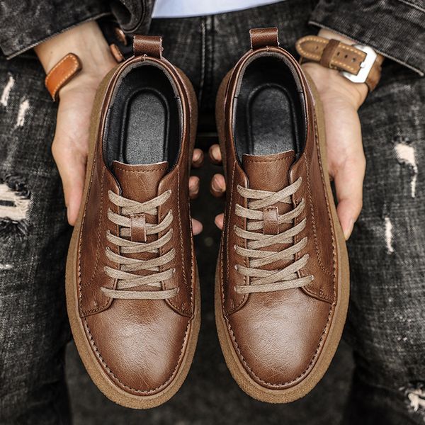sandals men casual pu lace-up flat bottom comfortable round toe thick bottom anti-skid board fashion work clothes, Black
sandals men casual pu lace-up flat bottom comfortable round toe thick bottom anti-skid board fashion work clothes, Black