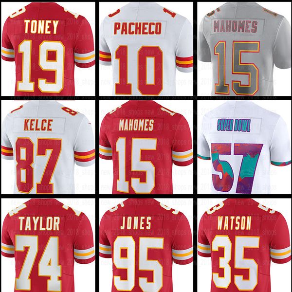 15 patrick mahomes kansa city chiefes football jerseys travis kelce jawaan taylor charles omenihu pacheco nick bolton chris jones justin rei, Black;red
15 patrick mahomes kansa city chiefes football jerseys travis kelce jawaan taylor charles omenihu pacheco nick bolton chris jones justin rei, Black;red
