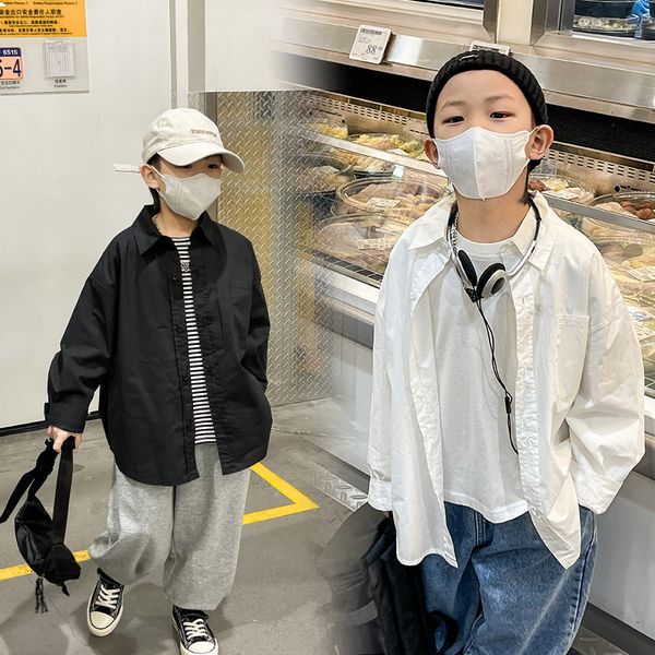 kids shirts baoduo children's clothing boys' shirt spring children's long sleeve solid color shirt children fashion baby 2303, White;black
kids shirts baoduo children's clothing boys' shirt spring children's long sleeve solid color shirt children fashion baby 2303, White;black