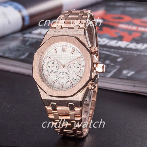 men's women watch rose gold stanless steel 42mm vk chronograph quartz movement sports men watches c1-26, Slivery;brown
men's women watch rose gold stanless steel 42mm vk chronograph quartz movement sports men watches c1-26, Slivery;brown