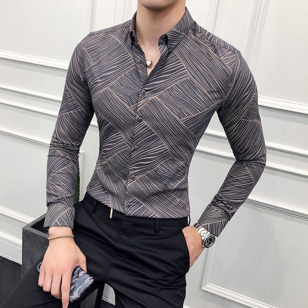 men's casual shirts men spring autumn social long sleeve shirts men slim fit vintage printes blouses men's fashions dress clothing, White;black
men's casual shirts men spring autumn social long sleeve shirts men slim fit vintage printes blouses men's fashions dress clothing, White;black