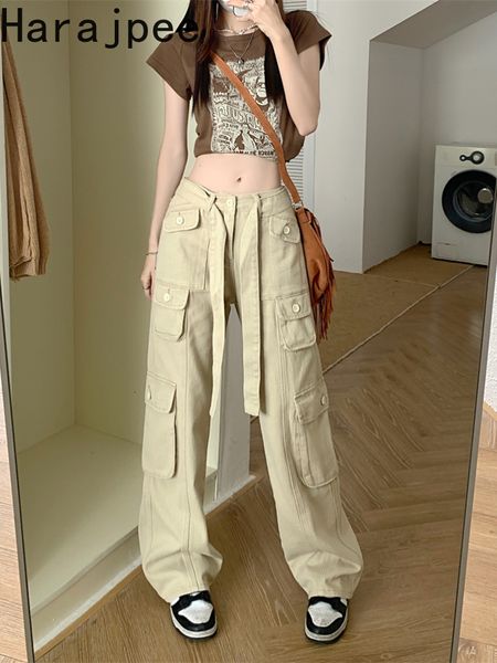 women's pants capris harajpee women retro jeans women's high waist straight pants summer safari style loose wide leg pants overall, Black;white
women's pants capris harajpee women retro jeans women's high waist straight pants summer safari style loose wide leg pants overall, Black;white