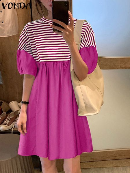 casual dresses vonda stylish party dress suummer casual y2k short sleeve mini sundress women robe stripe patchwork short vestido oversized 2, Black;gray
casual dresses vonda stylish party dress suummer casual y2k short sleeve mini sundress women robe stripe patchwork short vestido oversized 2, Black;gray