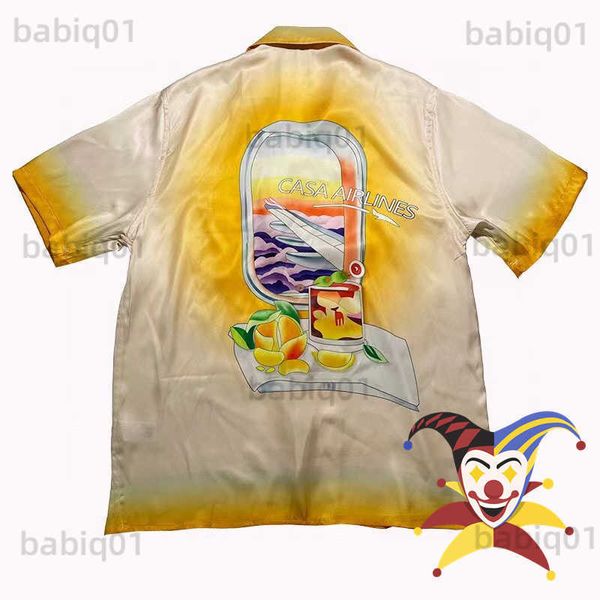 men's casual shirts yellow casablanca silk shirt men women 1 1 casablanca tees t230321, White;black
men's casual shirts yellow casablanca silk shirt men women 1 1 casablanca tees t230321, White;black