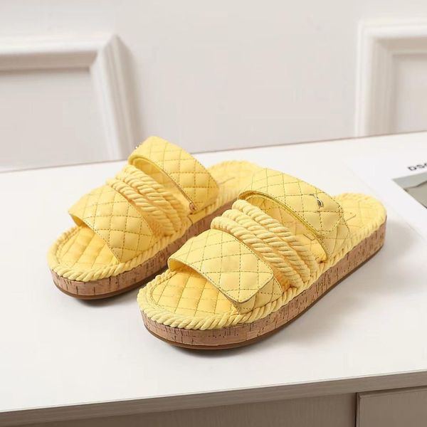 622s621s sandals designer sandal women mules slipper platform fabric hemp rope grass slides, Black
622s621s sandals designer sandal women mules slipper platform fabric hemp rope grass slides, Black