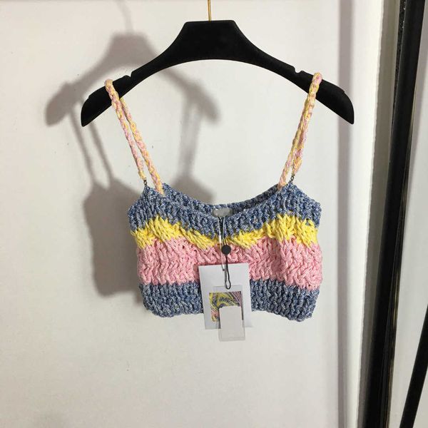 23ss women designer brand vest color contrast woven knitted suspender strapless vest elastic force bottoming shirt womens clothes, White
23ss women designer brand vest color contrast woven knitted suspender strapless vest elastic force bottoming shirt womens clothes, White