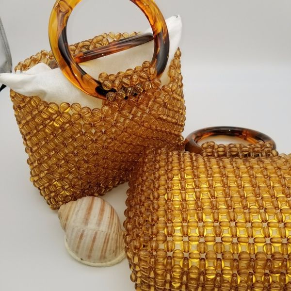 evening bags casual transparent handmade brown beaded handwoven women's bag 2023summer beach tote for women vintage purses 230320
evening bags casual transparent handmade brown beaded handwoven women's bag 2023summer beach tote for women vintage purses 230320