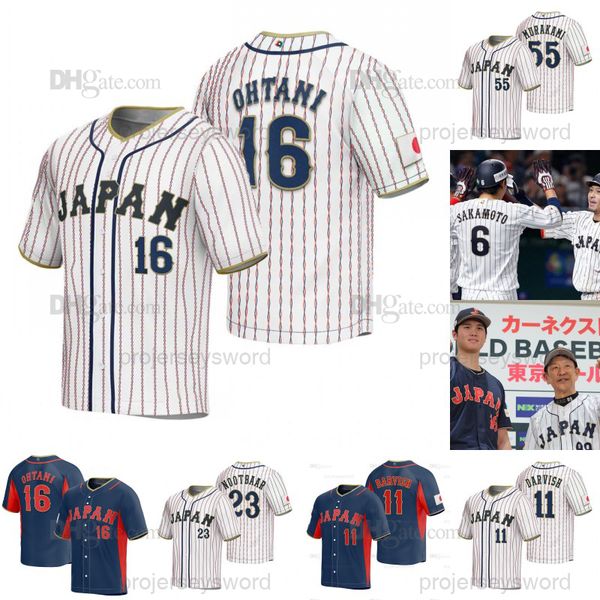 japan 2023 wbc world baseball classic jersey 16 shohei ohtani 11 yu darvish 51 seiya suzuki 23 lars nootbaar 34 masataka yoshida s imanaga h, Blue;black
japan 2023 wbc world baseball classic jersey 16 shohei ohtani 11 yu darvish 51 seiya suzuki 23 lars nootbaar 34 masataka yoshida s imanaga h, Blue;black