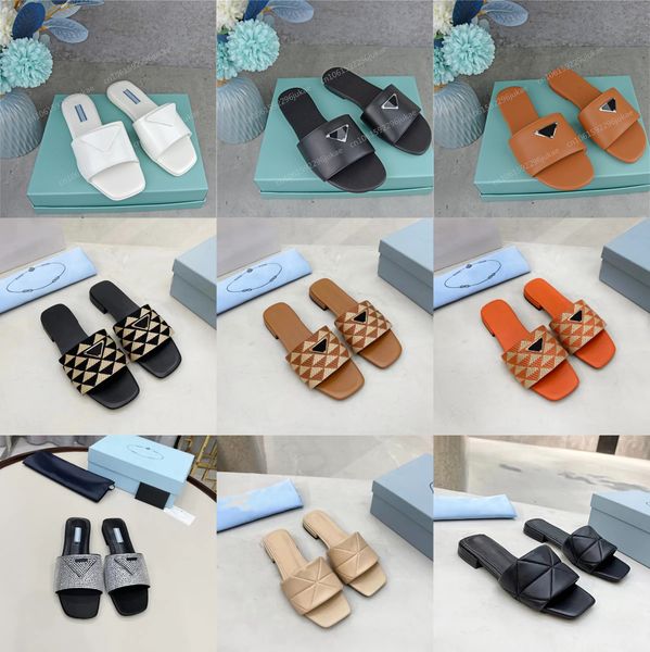 designer womens slippers square toe flat sandals summer leather slides crystals woman mules seaside embroidery knitted flip-flops pantoufles, Black
designer womens slippers square toe flat sandals summer leather slides crystals woman mules seaside embroidery knitted flip-flops pantoufles, Black