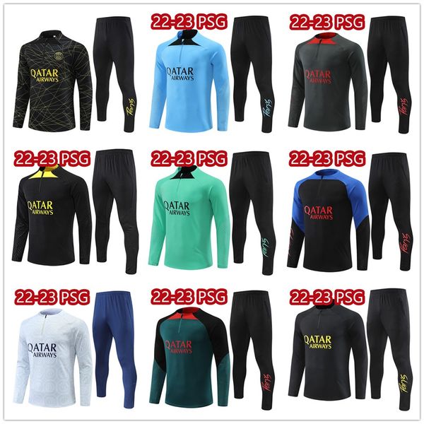 survetement chandal soccer sets psgs mbappe tracksuits training suit maillot jersey jacket kit 2022 2023 messis mens kids jogging child foot, Black
survetement chandal soccer sets psgs mbappe tracksuits training suit maillot jersey jacket kit 2022 2023 messis mens kids jogging child foot, Black