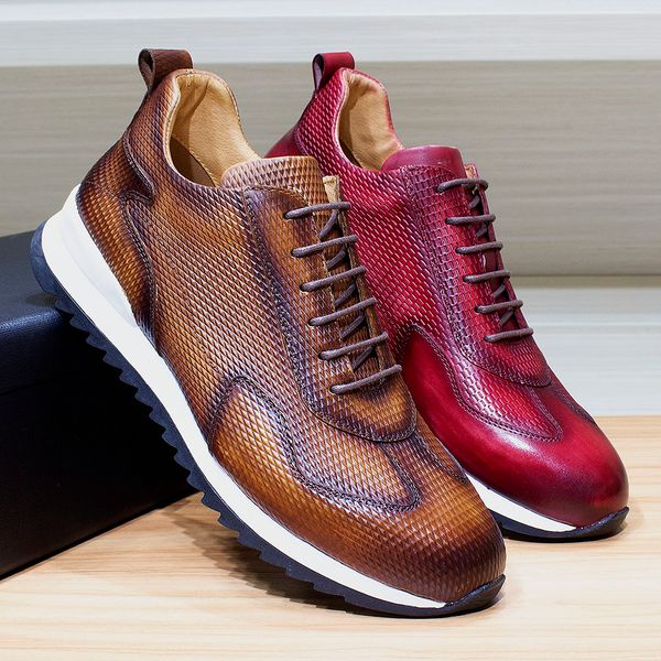 dress shoes brand mens casual sneakers genuine leather laceup comfortable oxford fashion breathable outdoor walking flat for men 230320, Black
dress shoes brand mens casual sneakers genuine leather laceup comfortable oxford fashion breathable outdoor walking flat for men 230320, Black