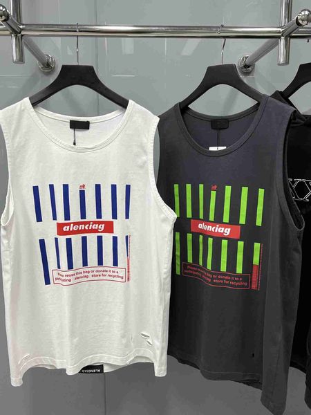 plush t shirt designer luxury coats balciga paris b edition vertical tank english small label worn hole men's and women's loose fi, Black
plush t shirt designer luxury coats balciga paris b edition vertical tank english small label worn hole men's and women's loose fi, Black