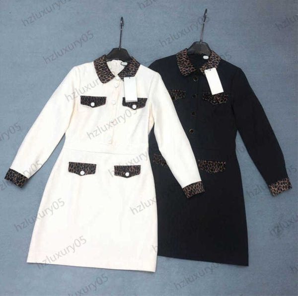 womens dresses splicing leopard print decoration lapel long sleeve fashion brand dresses custom original button high waist slim maxiskit pro, Black;gray
womens dresses splicing leopard print decoration lapel long sleeve fashion brand dresses custom original button high waist slim maxiskit pro, Black;gray