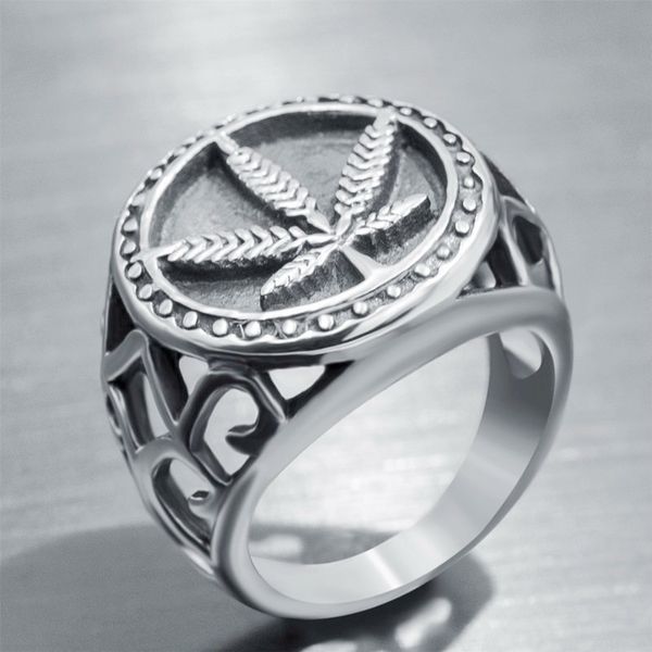 10pcs fashion hollow round maple leaf finger rings for men punk personality jewelry, Silver
10pcs fashion hollow round maple leaf finger rings for men punk personality jewelry, Silver