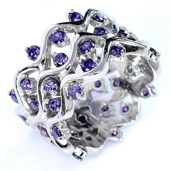 european fashion woman girl party wedding gift silver purple wave amethyst ring
european fashion woman girl party wedding gift silver purple wave amethyst ring