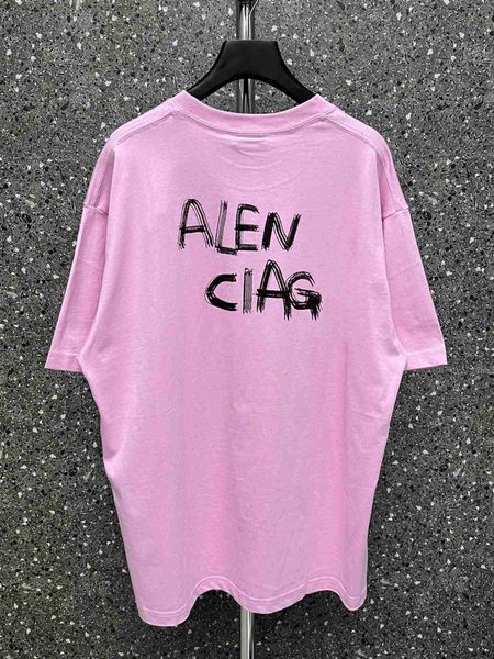 plush t shirt designer luxury coats balciga version paris b ss front back initials printed short sleeve men's and women's loose os, Black
plush t shirt designer luxury coats balciga version paris b ss front back initials printed short sleeve men's and women's loose os, Black