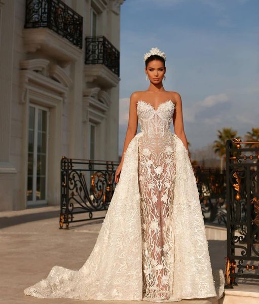 luxury mermaid wedding dresses sleeveless v neck hollow beaded sequins appliques lace hollow detachable train zipper bridal gowns plus size, White
luxury mermaid wedding dresses sleeveless v neck hollow beaded sequins appliques lace hollow detachable train zipper bridal gowns plus size, White
