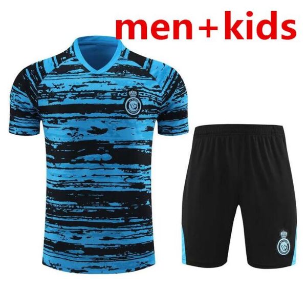22 23 al nassr fc soccer jerseys short sleeves training suit kids tracksuit ronaldo 2022 2023 cr7 gonzalo talisca football tracksuit half sh, Black
22 23 al nassr fc soccer jerseys short sleeves training suit kids tracksuit ronaldo 2022 2023 cr7 gonzalo talisca football tracksuit half sh, Black