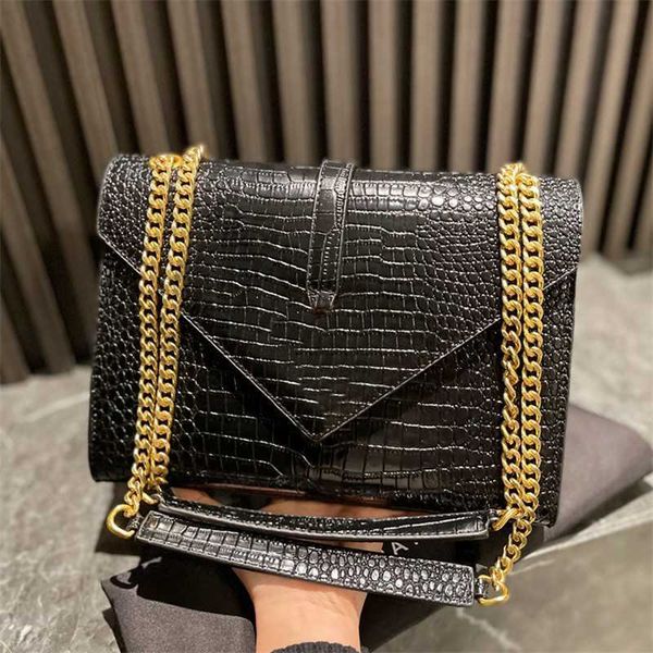 yysl yslity black alligator one shoulder bags for women m size 27x20cm come with dust bag box famous brand gold chains big envelope handbags
yysl yslity black alligator one shoulder bags for women m size 27x20cm come with dust bag box famous brand gold chains big envelope handbags