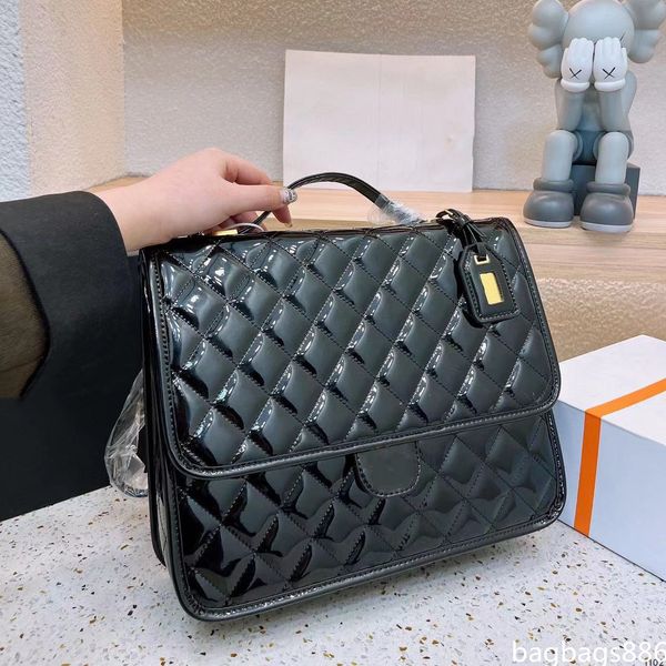 22k womens satchels messenger backpack bags patenet leather/cavair leather jumbo pocket with handle totes gold metal hardware matelasse chai
22k womens satchels messenger backpack bags patenet leather/cavair leather jumbo pocket with handle totes gold metal hardware matelasse chai