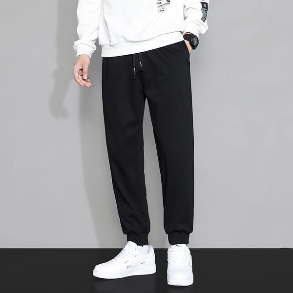 men's pants men casual solid color spring and autumn fashion sports trend trousers 230320, Black
men's pants men casual solid color spring and autumn fashion sports trend trousers 230320, Black